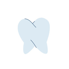 Flat tooth icon