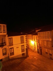 Panorámica nocturna de Santiago de Compostela, Galicia