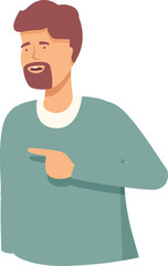 Father talk to kid icon cartoon vector. Serious conversation. Modern character