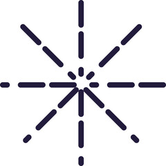 Festival Confetti Firework Stars