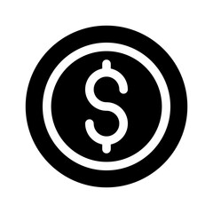 money glyph icon