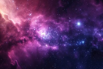 Fototapeta premium Vibrant galaxy reveals stunning cosmic tapestry