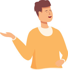 Talk people parent icon cartoon vector. Speak modern. Meet guide chat