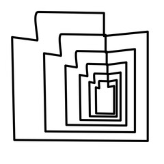 Abstract Simple Doodle Graphic Element