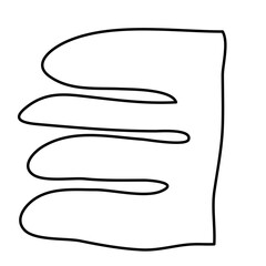 Abstract Simple Doodle Graphic Element