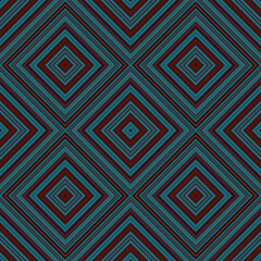 Seamless square pattern. Texture of colored lines. Diagonal square pattern