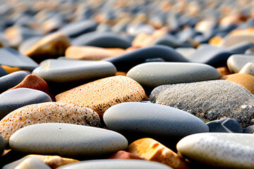 Obraz premium sprawling pebbles. Generative AI (생성형 AI)