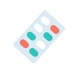 pills isolated on white