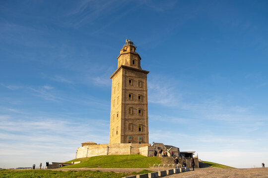 2023 11 25 La Coruna, Galicia, Spain. Tower of Hercules