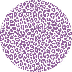 Animal Print Circle Shape Sticker © Mystikal Forest