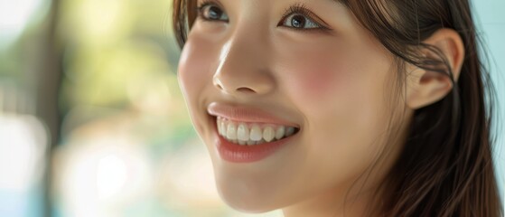 Fototapeta premium Close Up of a Smiling Person