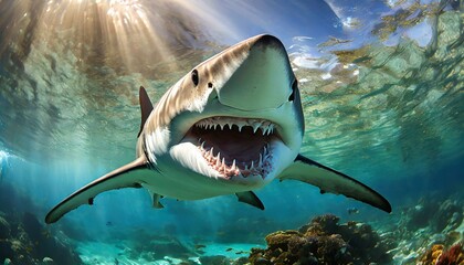 Fototapeta premium Shark underwater