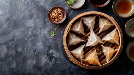 Close up,Copy space,Famous chinese food in dragon boat duan wu festival,Steamed rice dumplings
