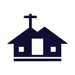 Church, building, cross, cross sign, church building icon