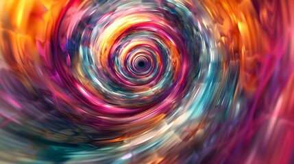 Multicolored vortex energy, cosmic spiral waves, colorful swirl tunnel, dimensional portal, abstract futuristic digital background