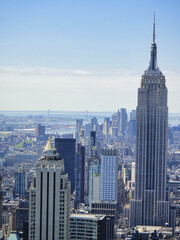 Obraz premium New York City Skyline Empire State Building 2011 Manhattan