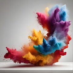 Colorful Abstract Powder Cloud