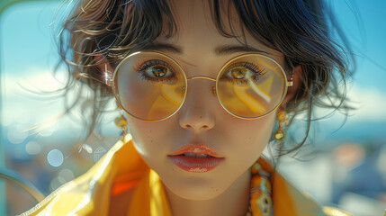 Obraz premium Japanese cute lady