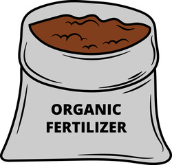 Organic Fertilizer Illustration Doodle
