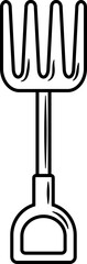 Rake Outline 1 Illustration Doodle