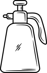 Obraz premium Sprayer Outline Illustration Doodle