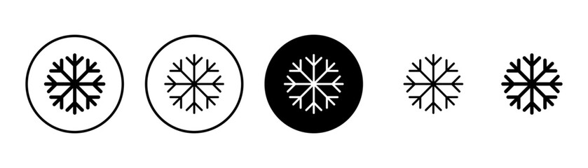 Snowflake icon vector isolated on white background. snow icon vector. Symbol of winter, frozen