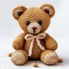 Amigurumi Handmade Teddy Bear: Cute, Crocheted Child Friendly Toy
