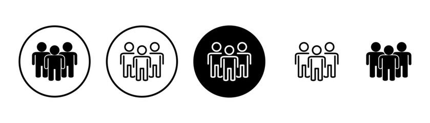 people icon vector isolated on white background. person icon. User vector icon