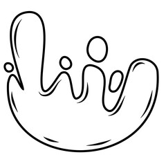 Splash Vector Outline 