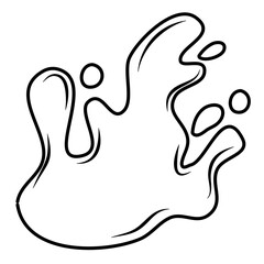 Splash Vector Outline 