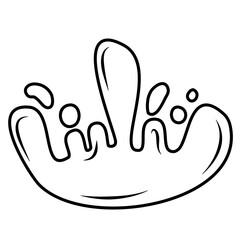 Splash Vector Outline 