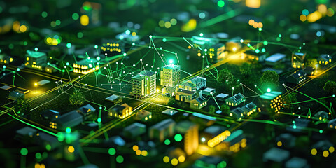  green community with Digital smart