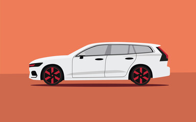 Flat car illustration