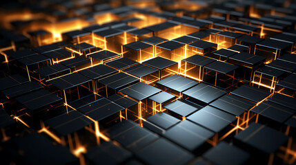 Obraz premium Background with squares of different sizes