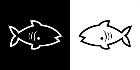 Illustration vector graphics of fish icon