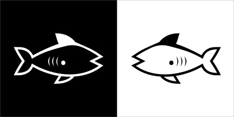 Illustration vector graphics of fish icon