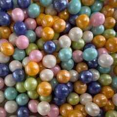 close up of colorful candies