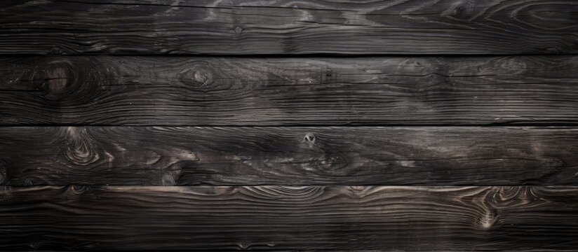 The black and white image showcases a rustic background of vintage weathered wood planks. The wood texture is prominent, with visible grains and knots creating a natural and aged aesthetic.