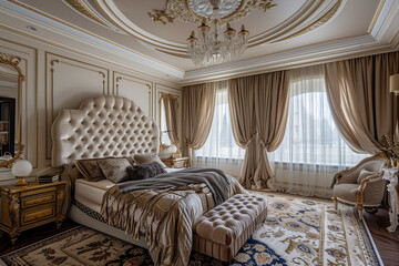 luxury hotel bedroom
