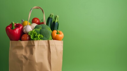 Fresh groceries produce on plain background. - 752633749