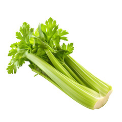 celery side isolated on transparent background generative ai