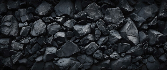 black texture of the stone.