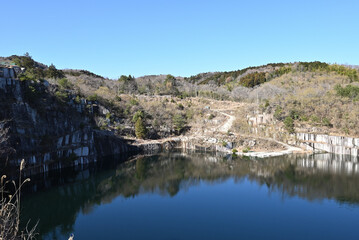 Fototapeta premium Ishikiri mountain, Ibaraki, Japan