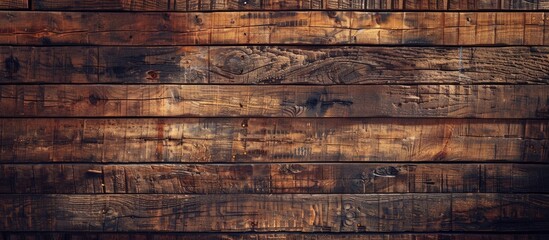 This close-up view showcases the detailed texture of a wooden plank wall. Each plank is visible, with grains and knots creating a visually interesting pattern.