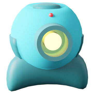3D Icon Web Camera Illustration