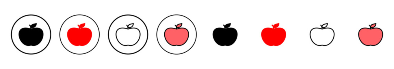 Apple icon vector illustration. Apple sign and symbols for web design.