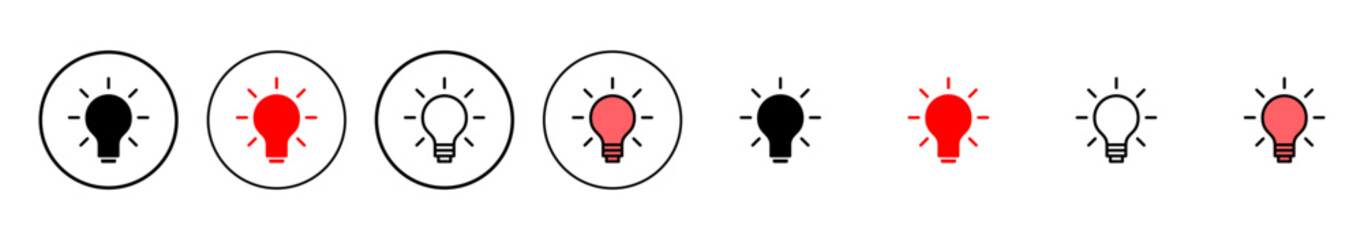 Lamp icon vector illustration. Light bulb sign and symbol. idea symbol.