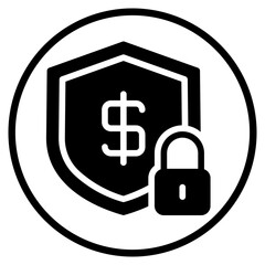 padlock glyph icon