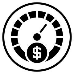 performance glyph icon