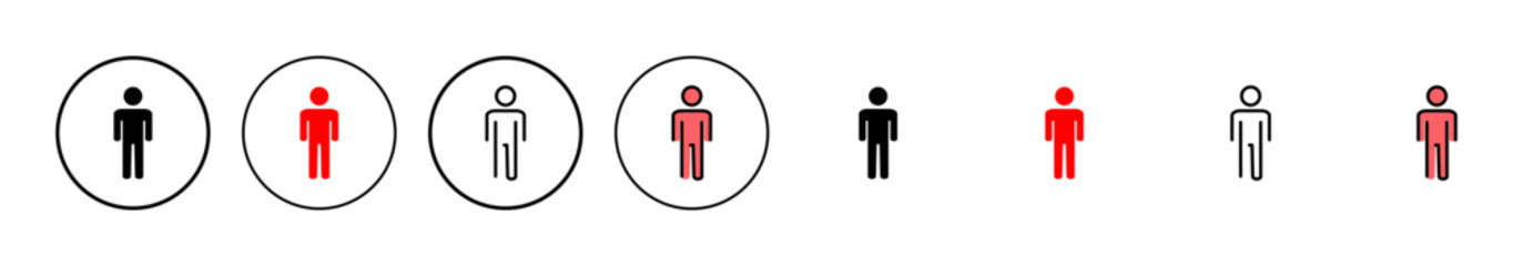 Man icon vector illustration. male sign and symbol. human symbol